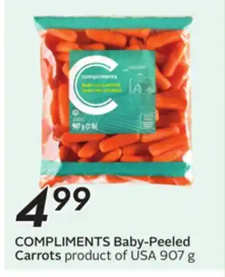 Sobeys COMPLIMENTS Baby-Peeled Carrots offer