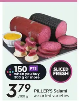 Sobeys PILLER'S Salami offer