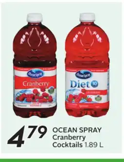 Sobeys OCEAN SPRAY Cranberry Cocktails offer