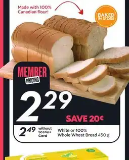 Sobeys White or 100% Whole Wheat Bread offer
