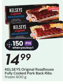 Sobeys KELSEYS Original Roadhouse Fully Cooked Pork Back Ribs offer