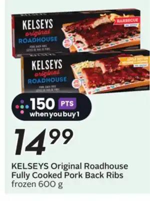 Sobeys KELSEYS Original Roadhouse Fully Cooked Pork Back Ribs offer