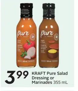 Sobeys KRAFT Pure Salad Dressing or Marinades offer