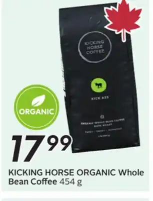 Sobeys KICKING HORSE ORGANIC Whole Bean Coffee offer