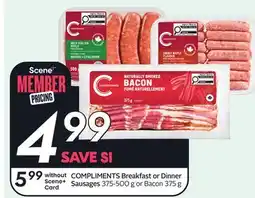 Sobeys COMPLIMENTS Breakfast or Dinner Sausages offer