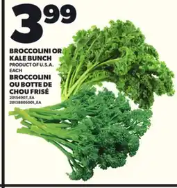 Independent Grocer BROCCOLINI OR KALE BUNCH offer