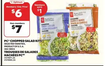 Independent Grocer PC CHOPPED SALAD KITS, 282-369 G offer