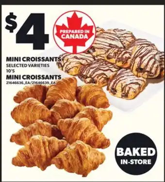 Independent Grocer MINI CROISSANTS, 10'S offer