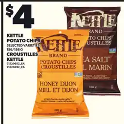 Independent Grocer KETTLE POTATO CHIPS, 156/198 G offer