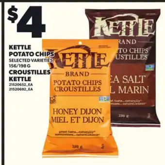 Independent Grocer KETTLE POTATO CHIPS, 156/198 G offer
