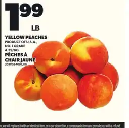Independent Grocer YELLOW PEACHES offer