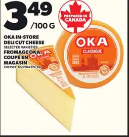 Independent Grocer OKA IN-STORE DELI CUT CHEESE offer