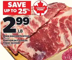 Independent Grocer PORK SIDE RIB PORTION offer