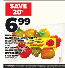 Independent Grocer NO NAME NATURALLY IMPERFECT MIXED PEPPERS, 2.5 LB offer