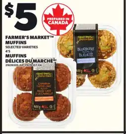 Independent Grocer FARMER'S MARKET MUFFINS, 4'S offer