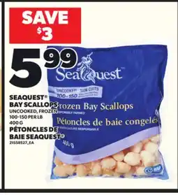 Independent Grocer SEAQUEST BAY SCALLOPS, 100-150 PER LB 400 G offer