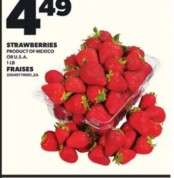 Independent Grocer STRAWBERRIES, 1 LB offer