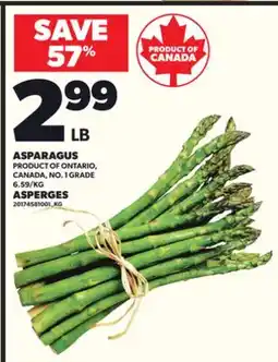 Independent Grocer ASPARAGUS offer