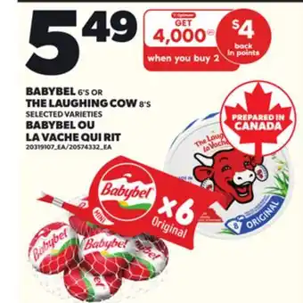 Independent Grocer BABYBEL, 6'S OR THE LAUGHING COW, 8'S offer