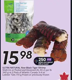 Sobeys Raw Black Tiger Shrimp offer