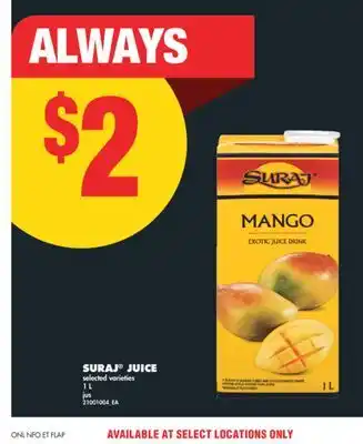 No Frills SURAJ JUICE, 1 L offer