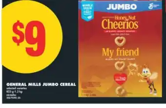 No Frills GENERAL MILLS JUMBO CEREAL 825 g-1.3 kg offer