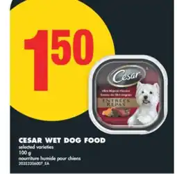 No Frills CESAR WET DOG FOOD, 100 g offer