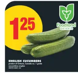 No Frills ENGLISH CUCUMBERS offer
