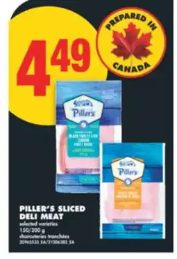 No Frills PILLER'S SLICED DELI MEAT, 150/200 g offer