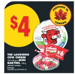 No Frills THE LAUGHING COW CHEESE 120-140 g or MINI BABYBEL 120 g offer