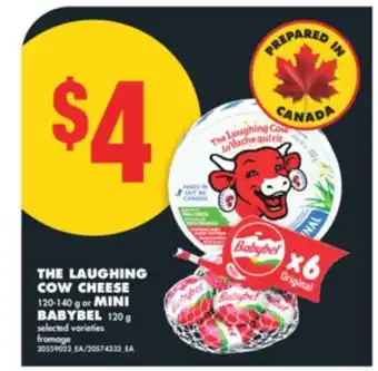 No Frills THE LAUGHING COW CHEESE 120-140 g or MINI BABYBEL 120 g offer