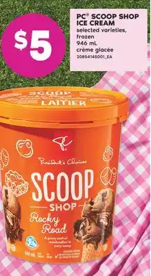 No Frills PC SCOOP SHOP ICE CREAM, 946 mL offer