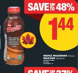 No Frills NESTLÉ MILKSHAKE, 473 mL or MILK2GO, 325/473 mL offer