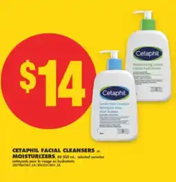 No Frills CETAPHIL FACIAL CLEANSERS or MOISTURIZERS, 88-500 mL offer