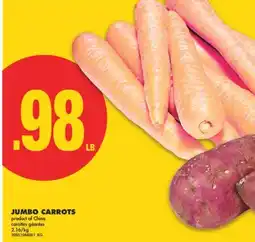 No Frills JUMBO CARROTS offer