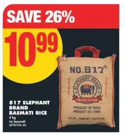 No Frills 817 ELEPHANT BRAND BASMATI RICE, 4 kg offer