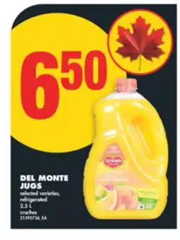No Frills DEL MONTE JUGS, 2.5 L offer
