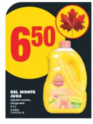 No Frills DEL MONTE JUGS, 2.5 L offer