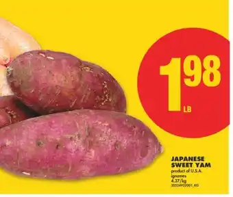 No Frills JAPANESE SWEET YAM offer