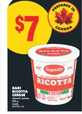 No Frills BARI RICOTTA CHEESE, 500 g offer