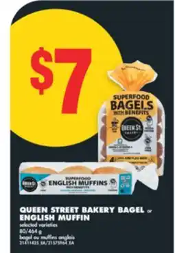 No Frills QUEEN STREET BAKERY BAGEL or ENGLISH MUFFIN, 80/464 g offer