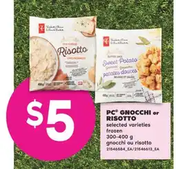 No Frills PC GNOCCHI or RISOTTO, 300-400 g offer