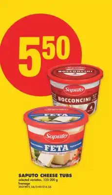 No Frills SAPUTO CHEESE TUBS, 125-200 g offer