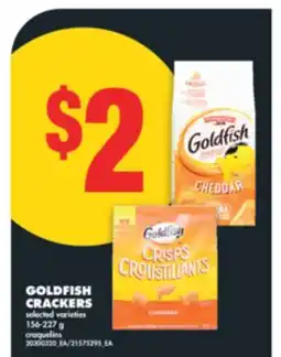 No Frills GOLDFISH CRACKERS, 156-227 g offer