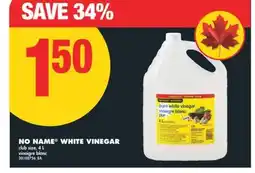 No Frills NO NAME WHITE VINEGAR, 4L offer