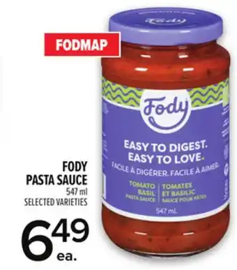 Metro FODY PASTA SAUCE offer