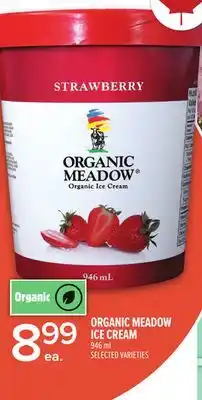 Metro ORGANIC MEADOW ICE CREAM offer