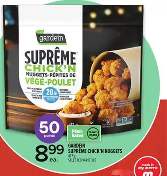Metro GARDEIN SUPRÊME CHICK'N NUGGETS offer