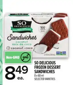 Metro SO DELICIOUS FROZEN DESSERT SANDWICHES offer