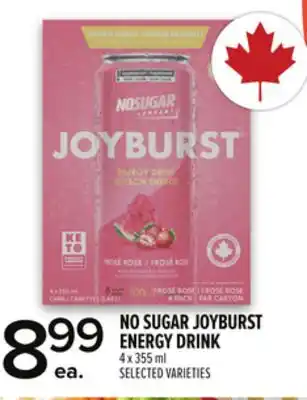 Metro NO SUGAR JOYBURST ENERGY DRINK offer